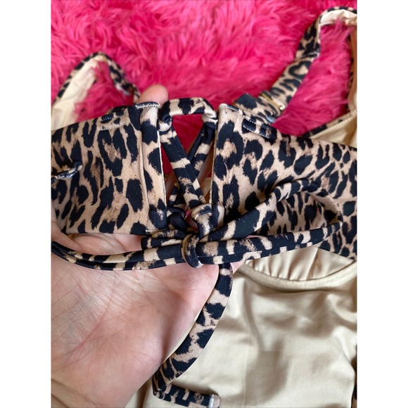 Victorias‎ Secret One Piece Swimsuit Size XL Cheetah Full Coverage - Picture 4 of 5